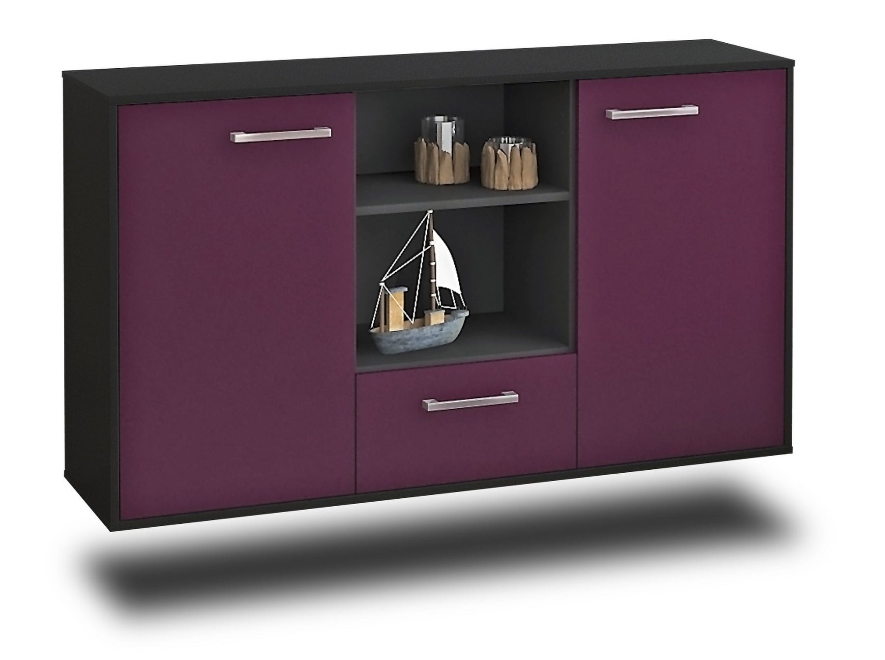 Sideboard Oceanside, Lila Studio (136x79x35cm) - Stil.Zeit Möbel GmbH