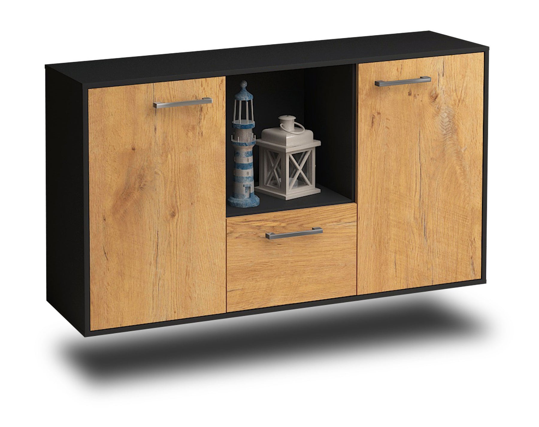 Sideboard Garden Grove, Eiche Studio (136x79x35cm) - Stil.Zeit Möbel GmbH