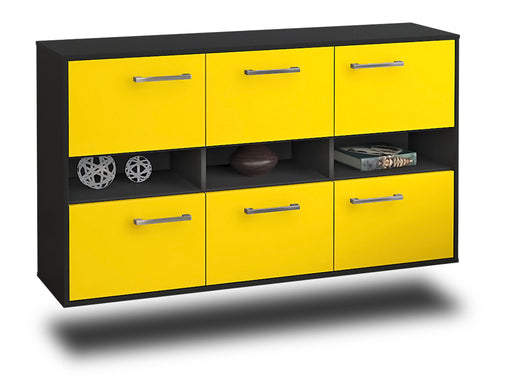 Sideboard Rockford, Gelb Studio (136x79x35cm) - Stil.Zeit Möbel GmbH