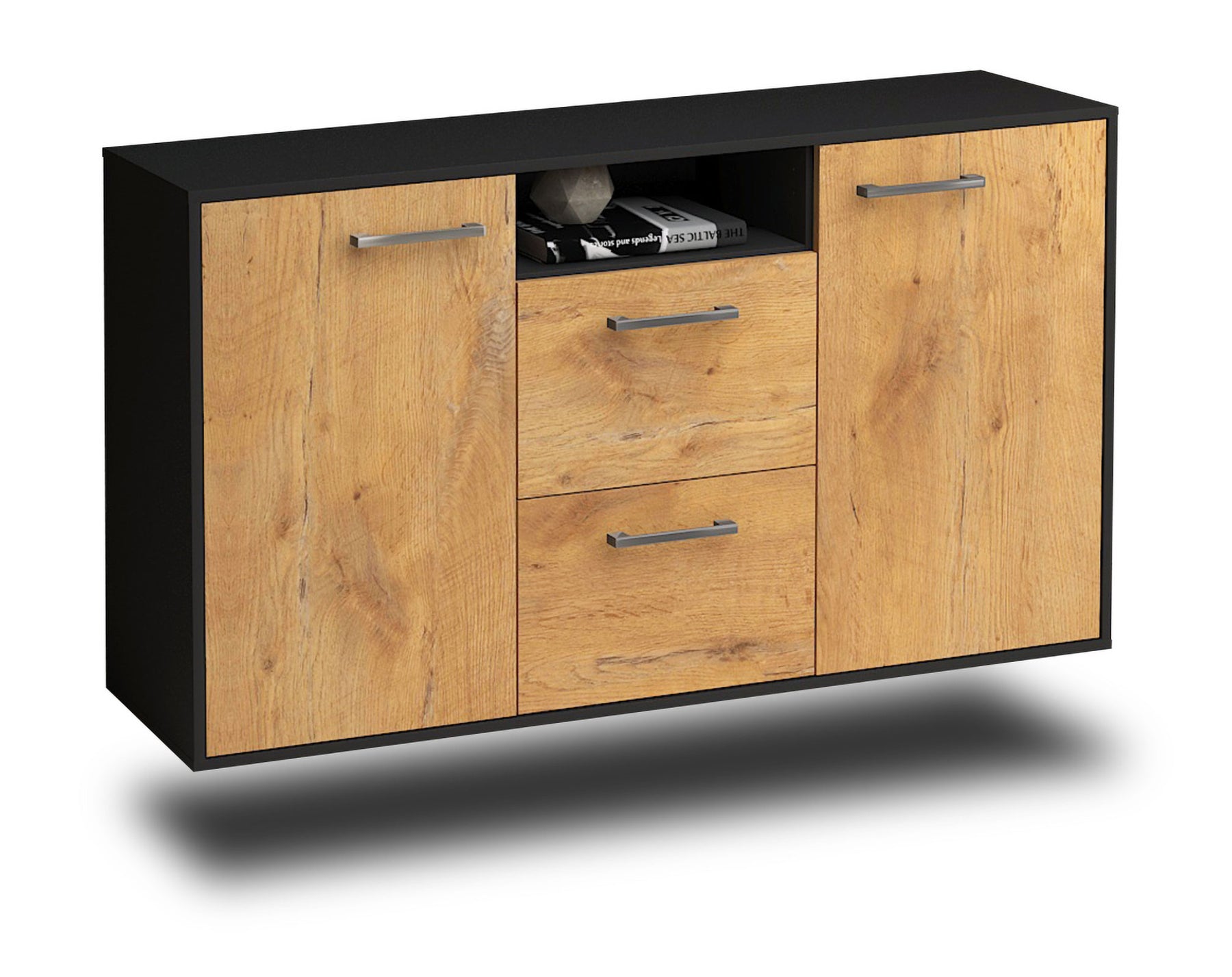 Sideboard Dayton, Eiche Studio (136x79x35cm) - Stil.Zeit Möbel GmbH