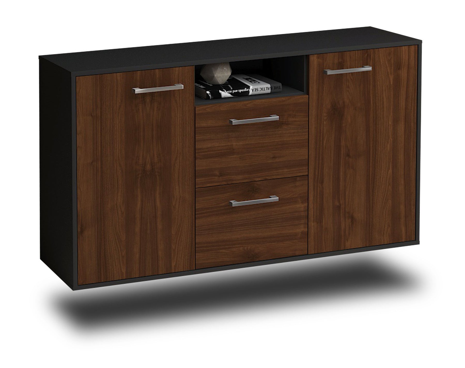 Sideboard Dayton, Walnuss Studio (136x79x35cm) - Stil.Zeit Möbel GmbH