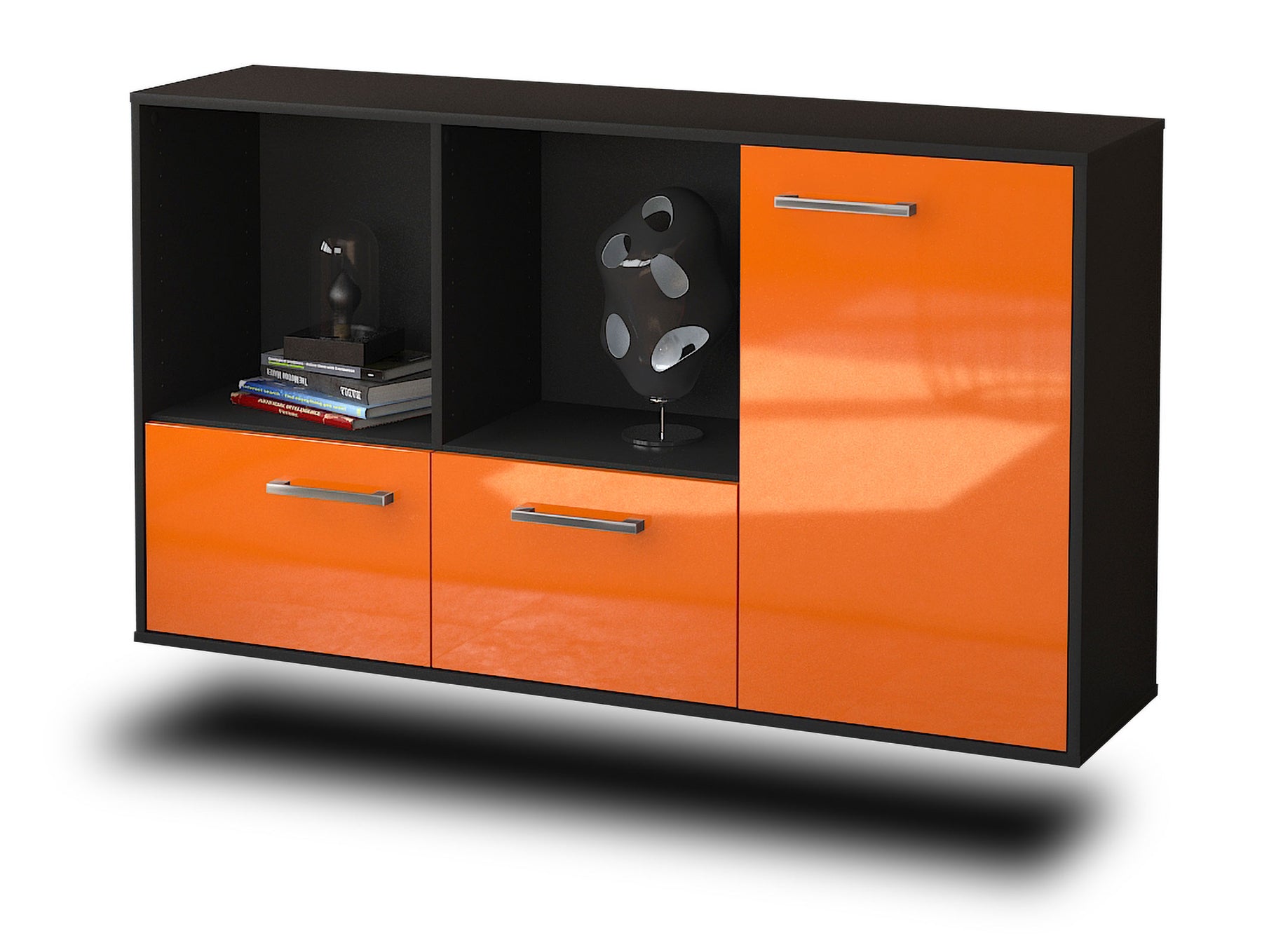 Sideboard Springfield, Orange Studio (136x79x35cm) - Stil.Zeit Möbel GmbH