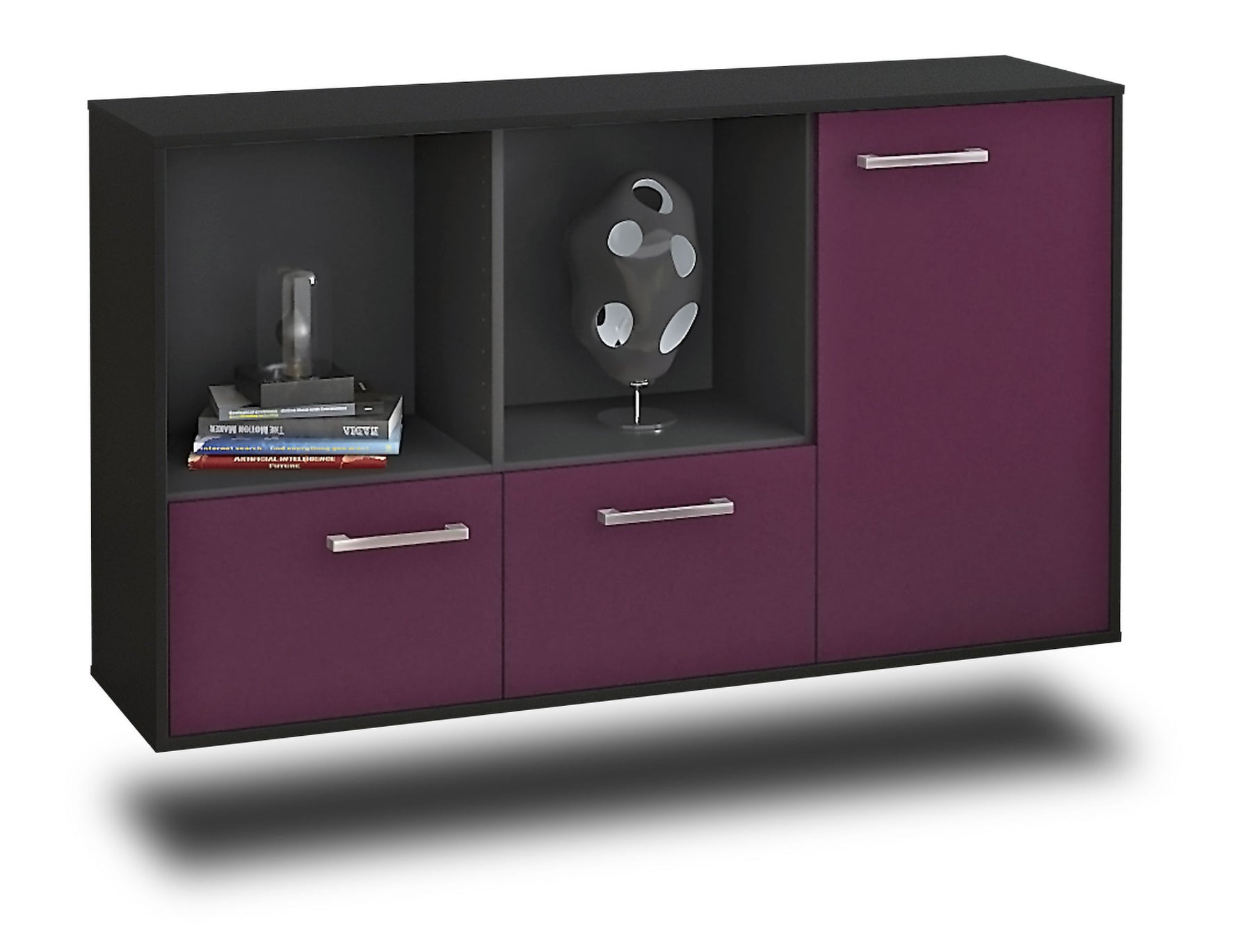 Sideboard Springfield, Lila Studio (136x79x35cm) - Stil.Zeit Möbel GmbH