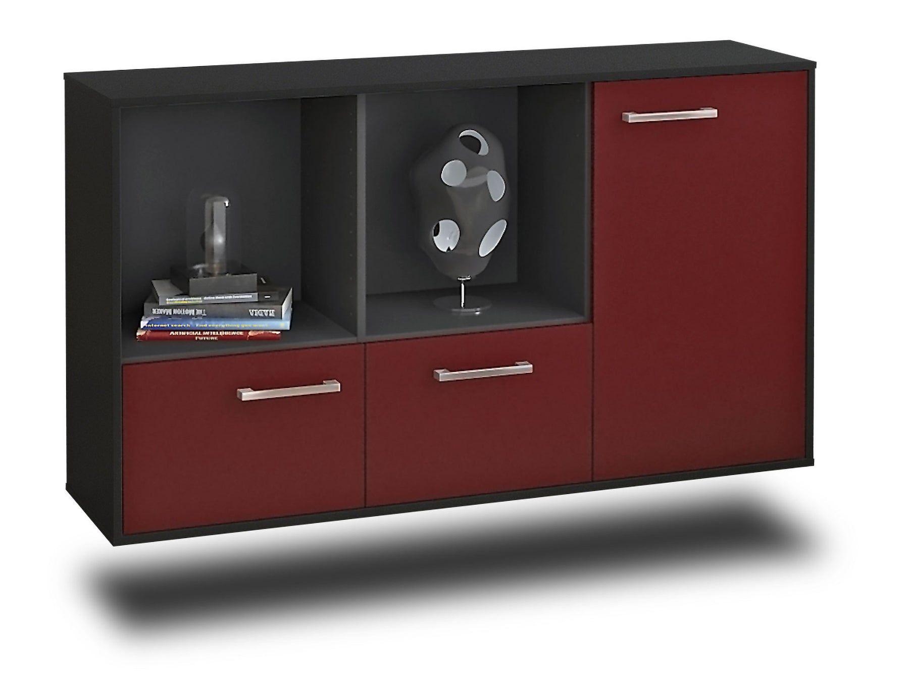 Sideboard Springfield, Bordeaux Studio (136x79x35cm) - Stil.Zeit Möbel GmbH