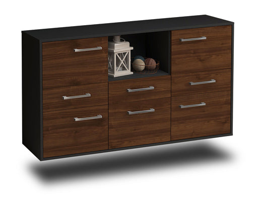 Sideboard Pomona, Walnuss Studio (136x79x35cm) - Stil.Zeit Möbel GmbH