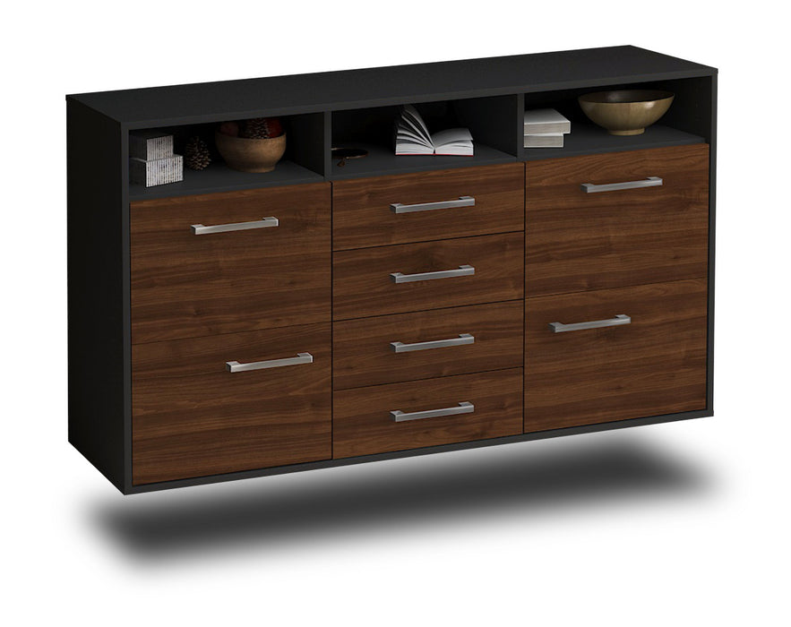 Sideboard Salem, Walnuss Studio (136x79x35cm) - Stil.Zeit Möbel GmbH