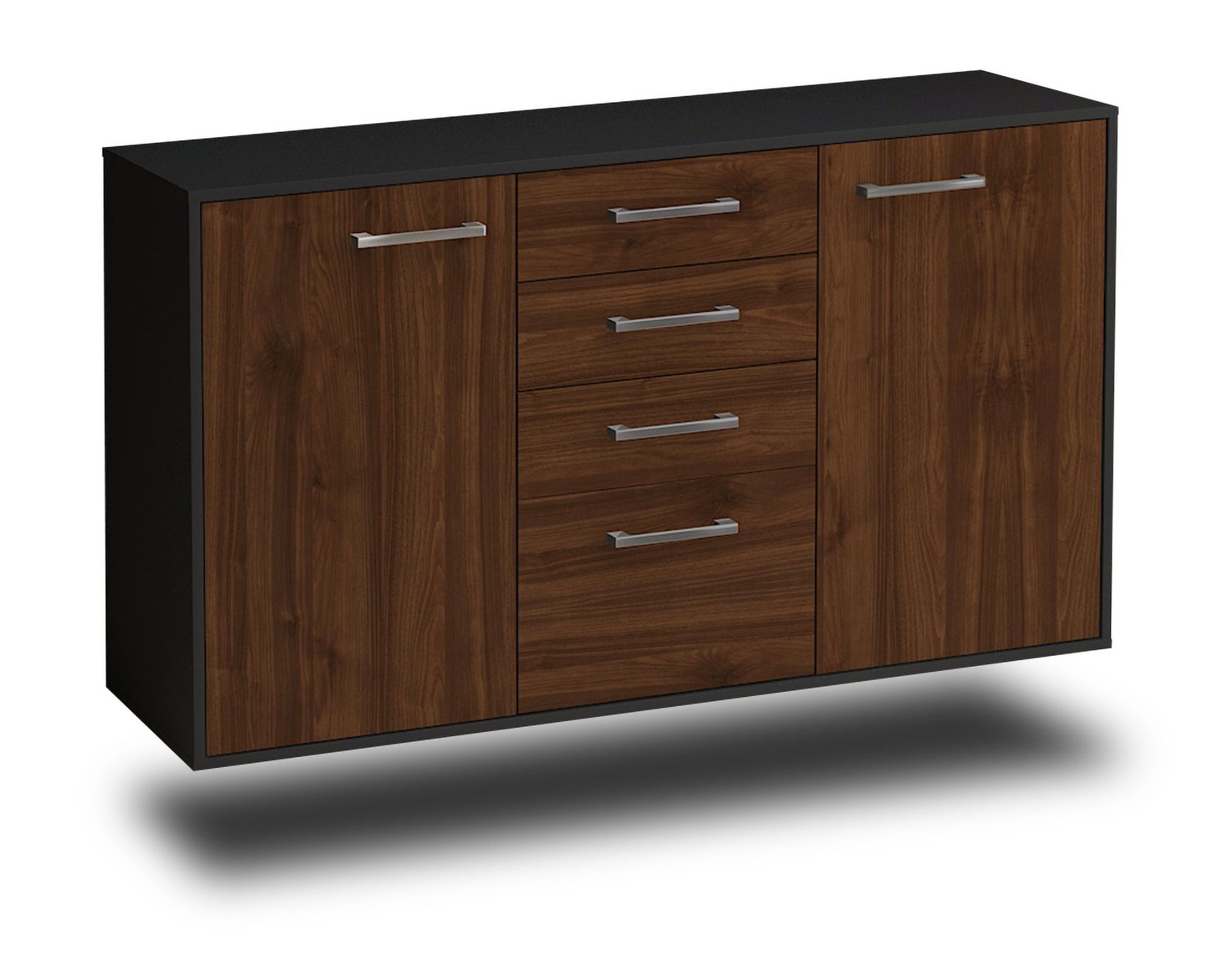 Sideboard Sioux Falls, Walnuss Studio (136x79x35cm) - Stil.Zeit Möbel GmbH