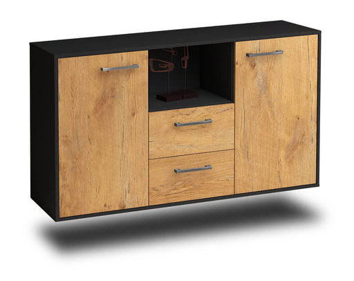 Sideboard Port St. Lucie, Eiche Studio (136x79x35cm) - Stil.Zeit Möbel GmbH