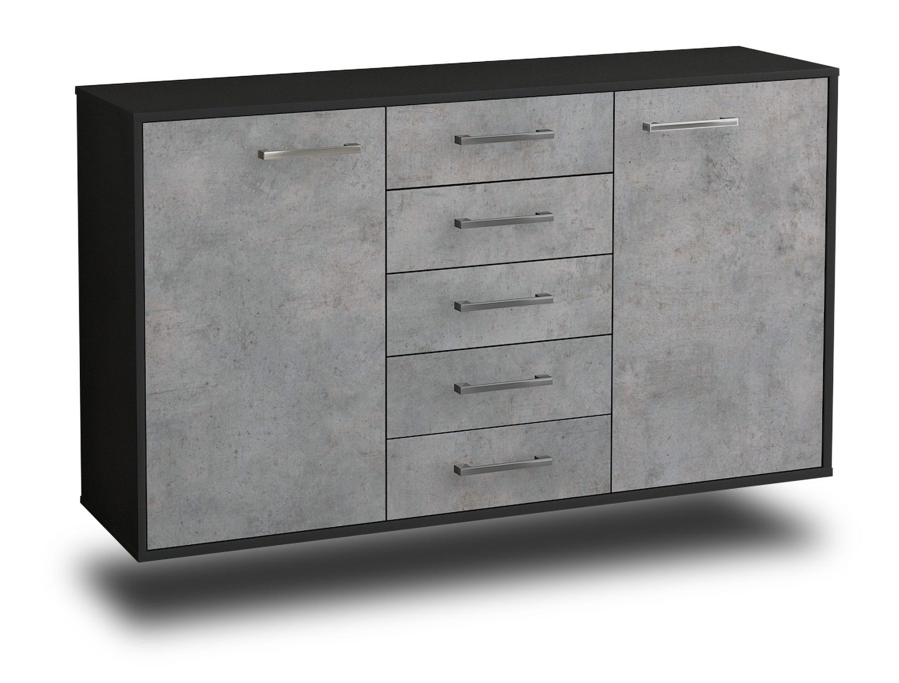 Sideboard Pembroke Pines, Beton Studio (136x79x35cm) - Stil.Zeit Möbel GmbH