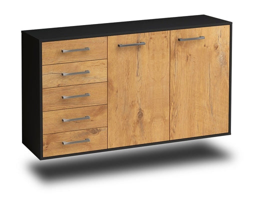 Sideboard Peoria, Eiche Studio (136x79x35cm) - Stil.Zeit Möbel GmbH