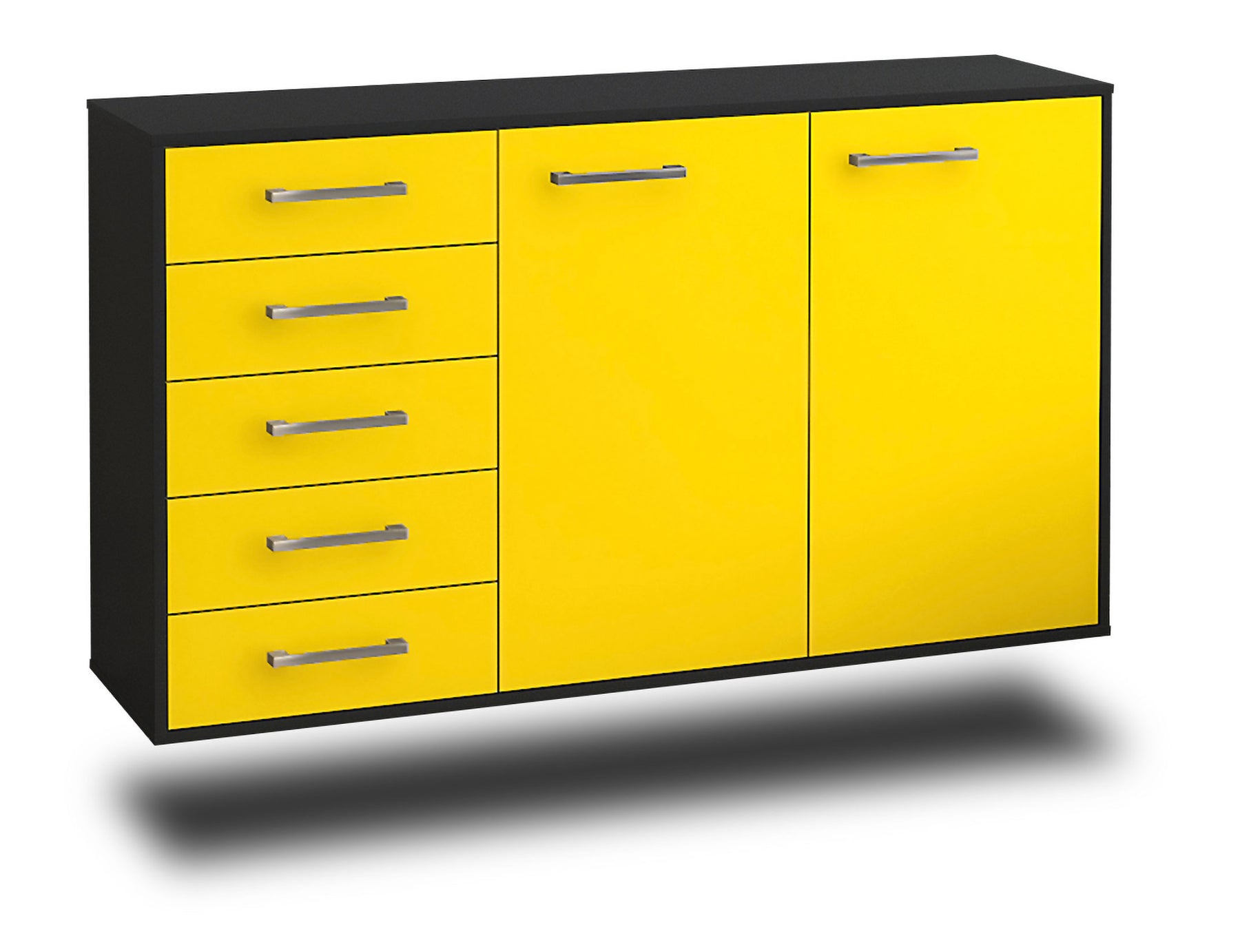 Sideboard Peoria, Gelb Studio (136x79x35cm) - Stil.Zeit Möbel GmbH