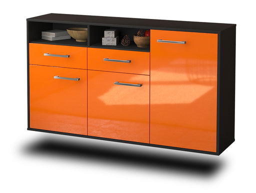 Sideboard Hollywood, Orange Studio (136x79x35cm) - Stil.Zeit Möbel GmbH