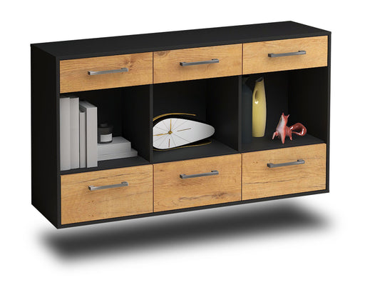 Sideboard Torrance, Eiche Studio (136x79x35cm) - Stil.Zeit Möbel GmbH