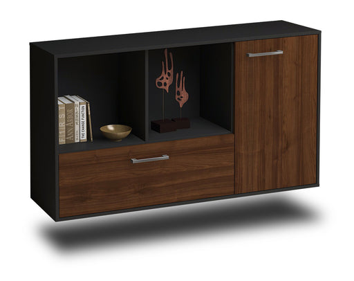 Sideboard Palmdale, Walnuss Studio (136x79x35cm) - Stil.Zeit Möbel GmbH