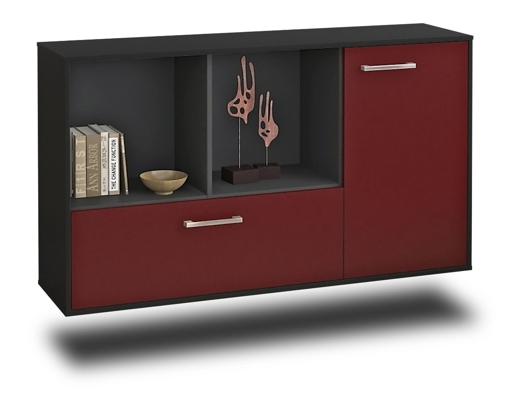 Sideboard Palmdale, Bordeaux Studio (136x79x35cm) - Stil.Zeit Möbel GmbH