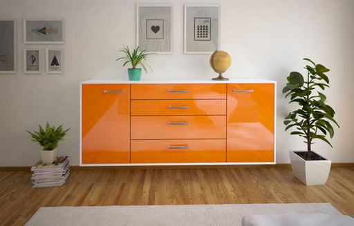Sideboard Bridgeport, Orange Front (180x79x35cm) - Dekati GmbH