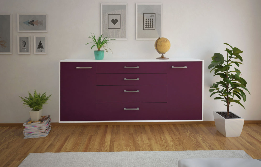 Sideboard Bridgeport, Lila Front (180x79x35cm) - Dekati GmbH