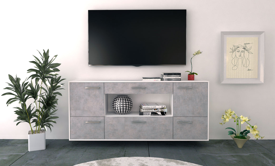 Sideboard East Los Angeles, Beton Front (180x79x35cm) - Dekati GmbH