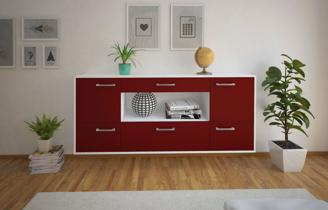 Sideboard East Los Angeles, Bordeaux Front (180x79x35cm) - Dekati GmbH