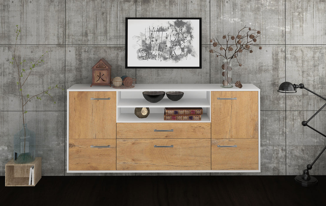 Sideboard Elk Grove, Eiche Front (180x79x35cm) - Dekati GmbH