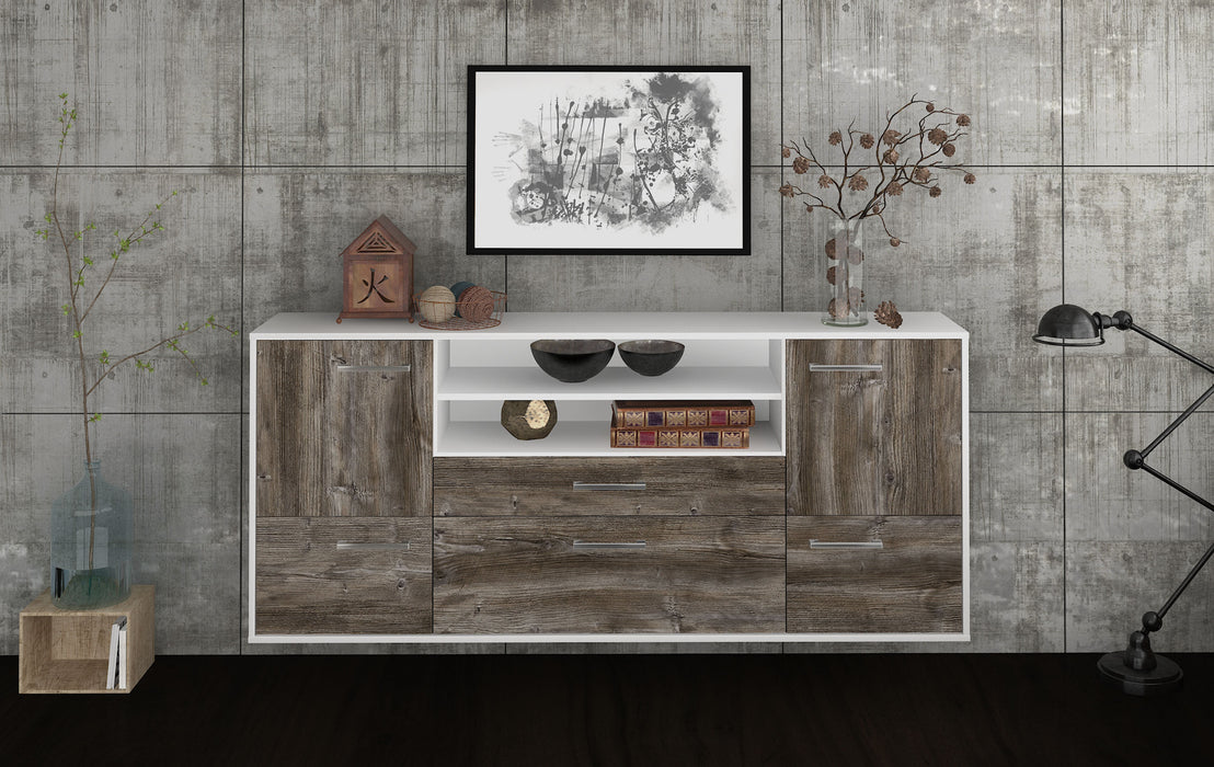 Sideboard Elk Grove, Treibholz Front (180x79x35cm) - Dekati GmbH