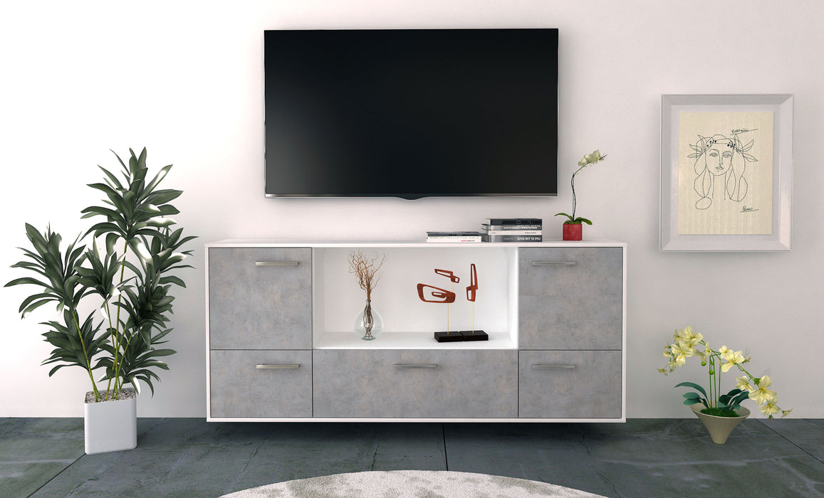 Sideboard Sunnyvale, Beton Front (180x79x35cm) - Dekati GmbH