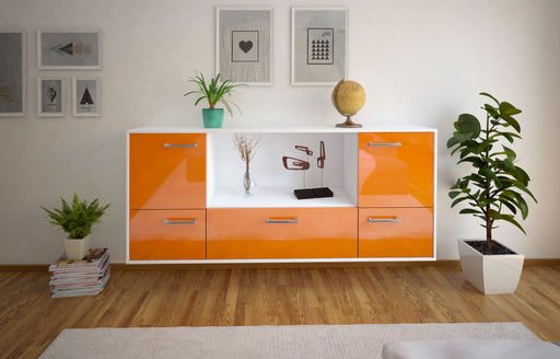 Sideboard Sunnyvale, Orange Front (180x79x35cm) - Dekati GmbH