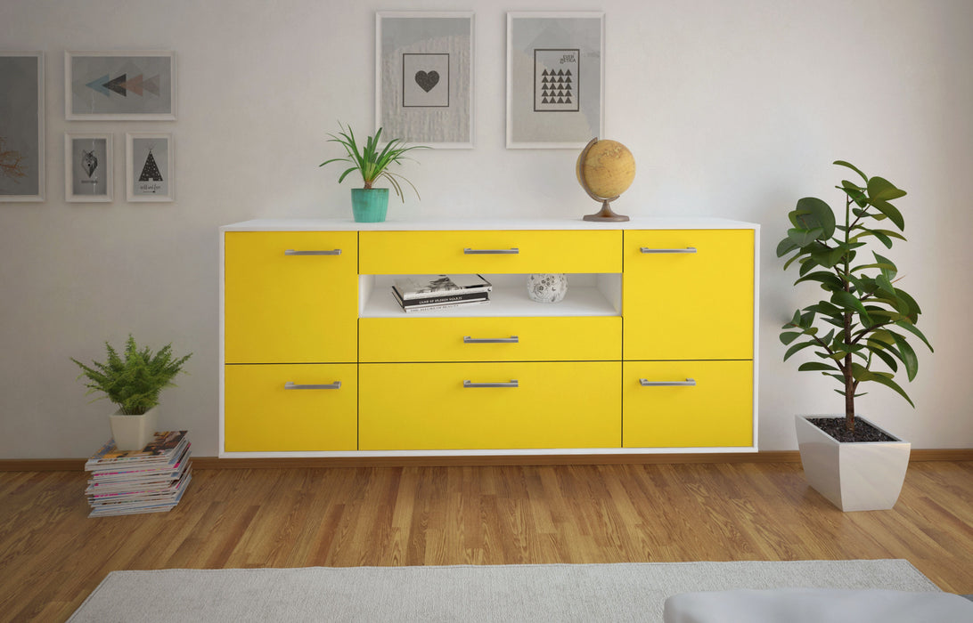 Sideboard Savannah, Gelb Front (180x79x35cm) - Dekati GmbH