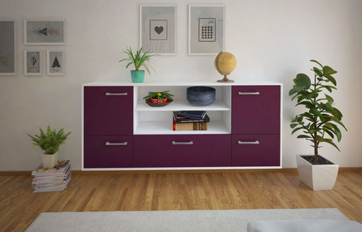 Sideboard Sterling Heights, Lila Front (180x79x35cm) - Dekati GmbH