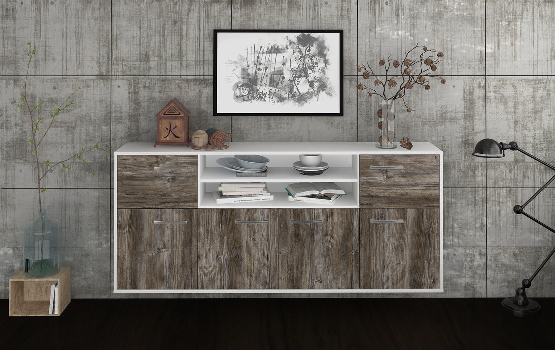 Sideboard Cedar Rapids, Treibholz Front (180x79x35cm) - Dekati GmbH