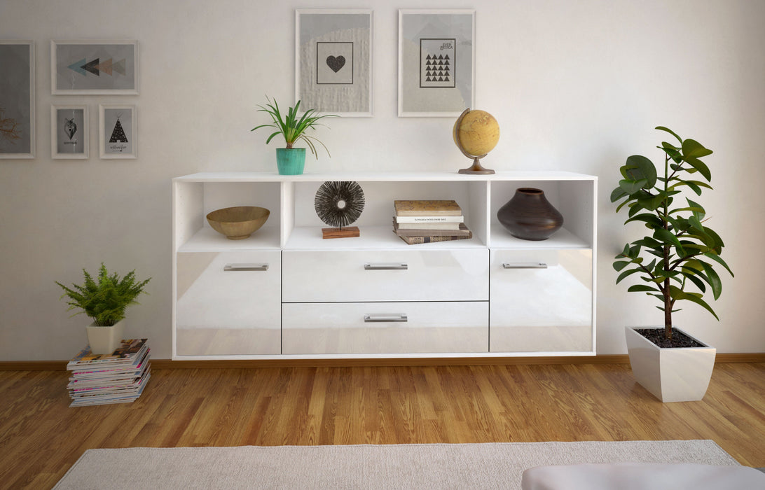 Sideboard Hartford, Weiß Front (180x79x35cm) - Dekati GmbH