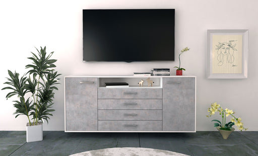 Sideboard New Haven, Beton Front (180x79x35cm) - Dekati GmbH