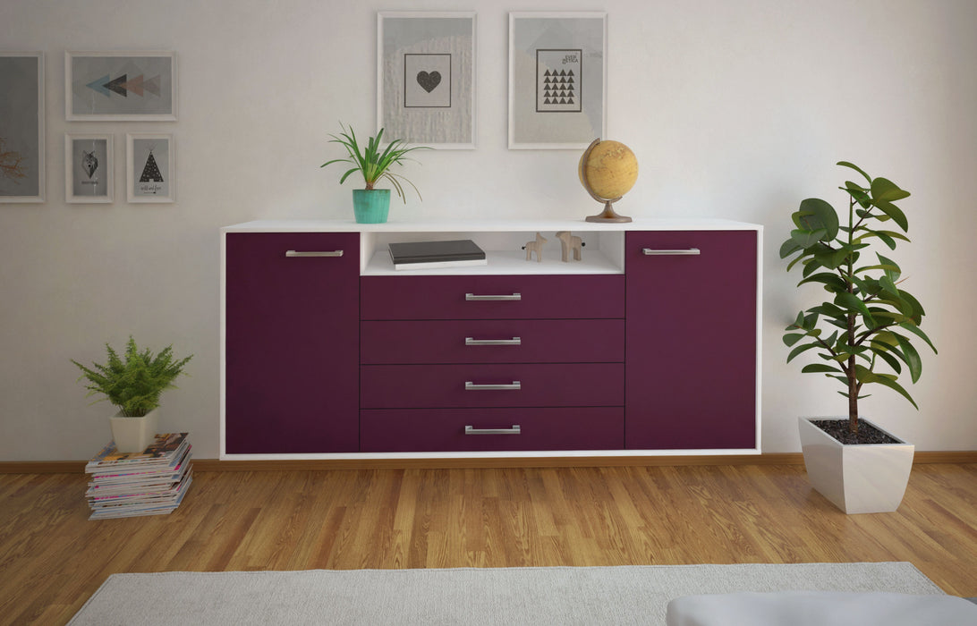 Sideboard New Haven, Lila Front (180x79x35cm) - Dekati GmbH