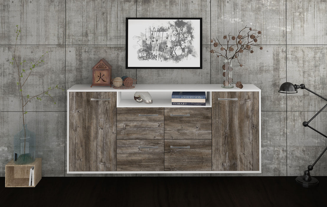 Sideboard Carrollton, Treibholz Front (180x79x35cm) - Dekati GmbH