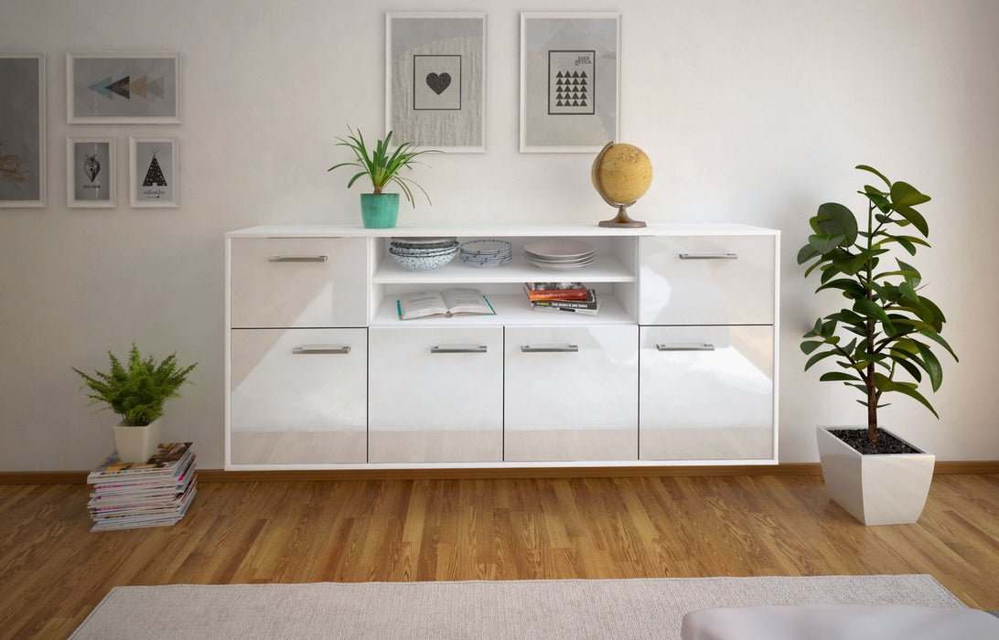 Sideboard Topeka, Weiß Front (180x79x35cm) - Dekati GmbH