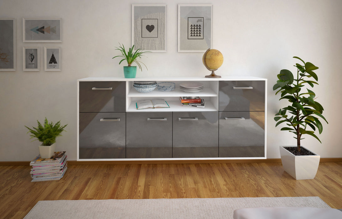 Sideboard Topeka, Grau Front (180x79x35cm) - Dekati GmbH