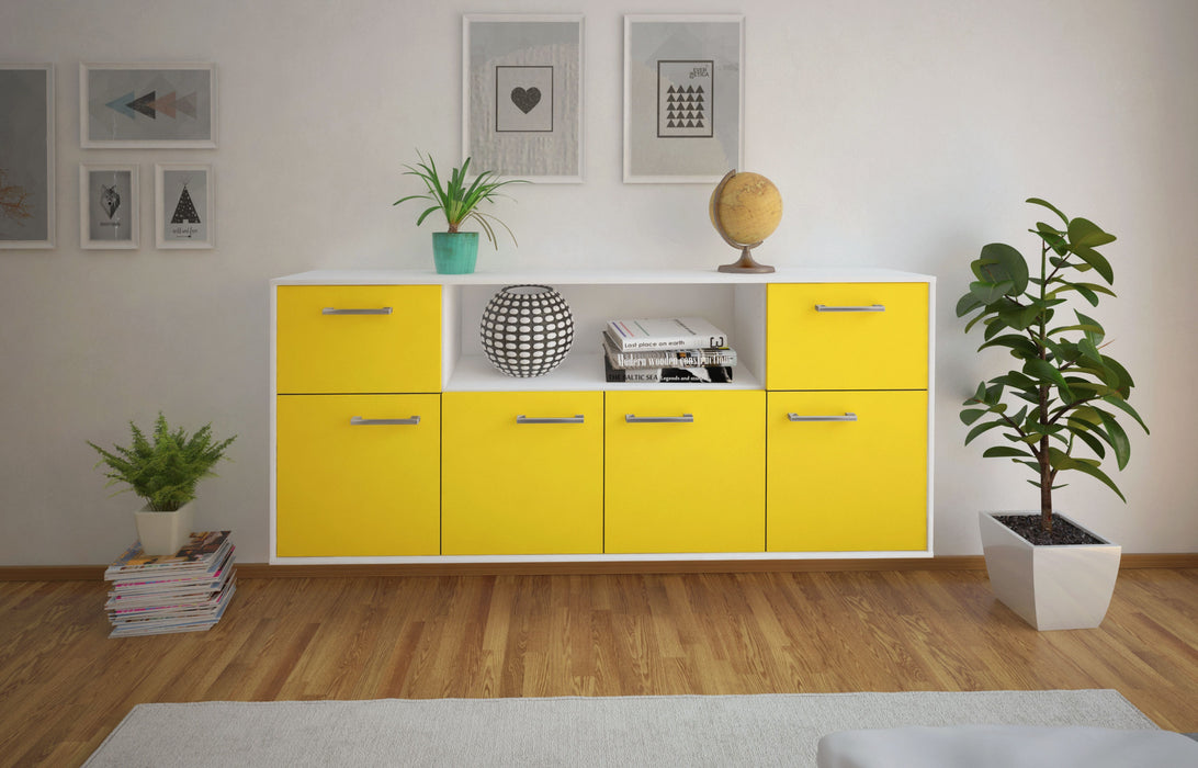 Sideboard West Valley City, Gelb Front (180x79x35cm) - Dekati GmbH