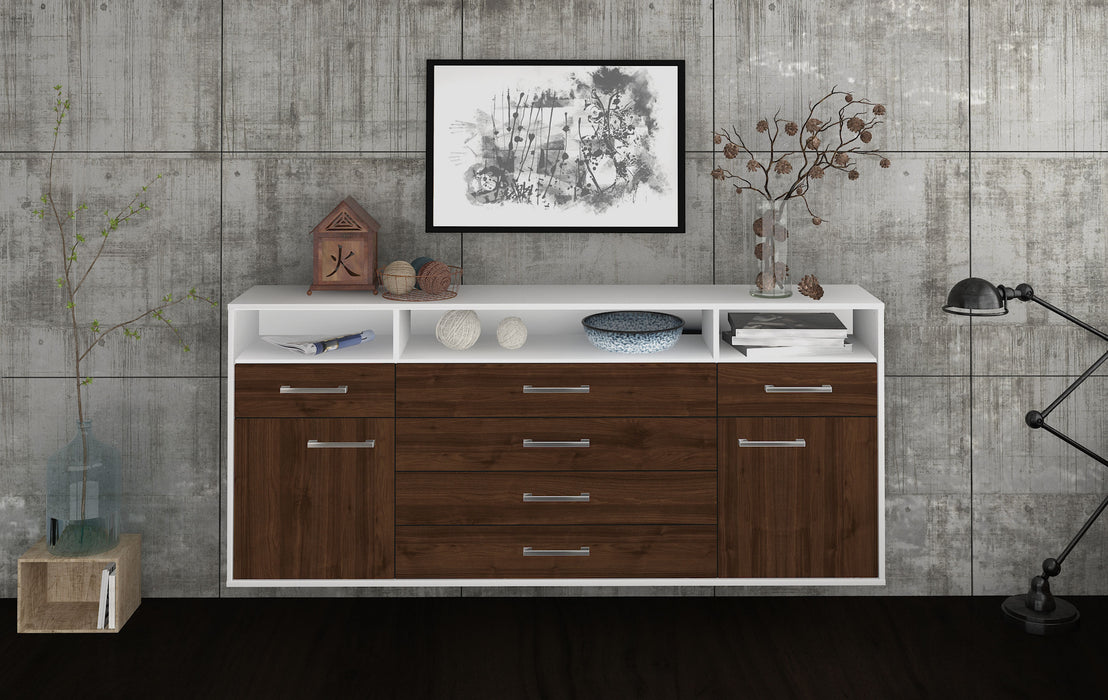 Sideboard Bellevue, Walnuss Front (180x79x35cm) - Dekati GmbH