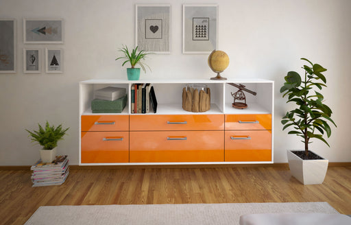 Sideboard Bellevue, Orange Front (180x79x35cm) - Dekati GmbH