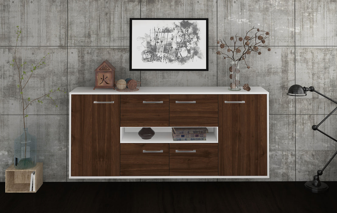 Sideboard Stamford, Walnuss Front (180x79x35cm) - Dekati GmbH