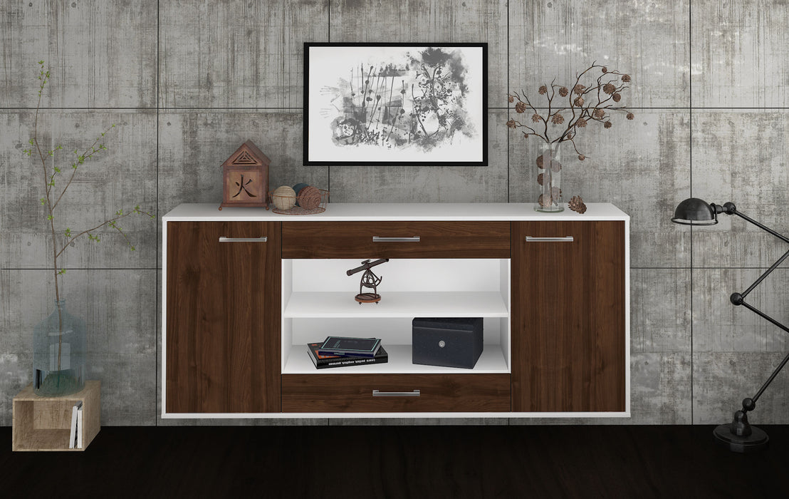 Sideboard Olathe, Walnuss Front (180x79x35cm) - Dekati GmbH