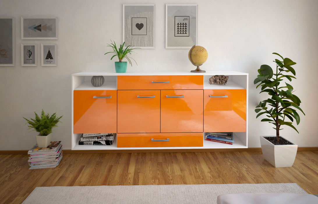 Sideboard Evansville, Orange Front (180x79x35cm) - Dekati GmbH
