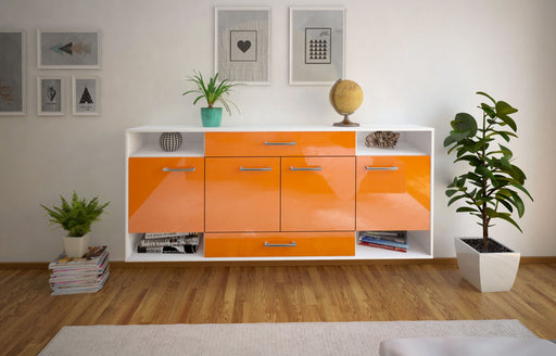 Sideboard Evansville, Orange Front (180x79x35cm) - Dekati GmbH