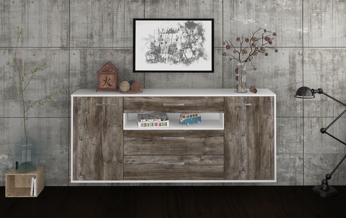 Sideboard Vallejo, Treibholz Front (180x79x35cm) - Dekati GmbH