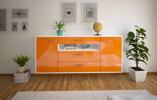 Sideboard Vallejo, Orange Front (180x79x35cm) - Dekati GmbH