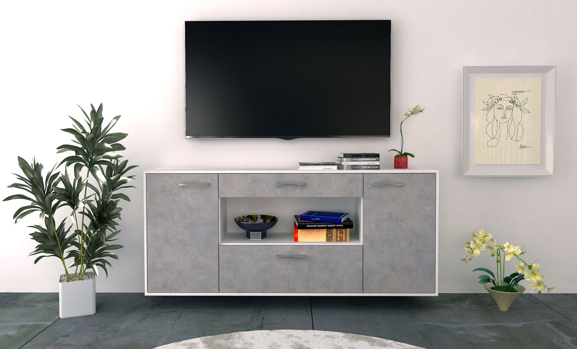 Sideboard Ann Arbor, Beton Front (180x79x35cm) - Dekati GmbH