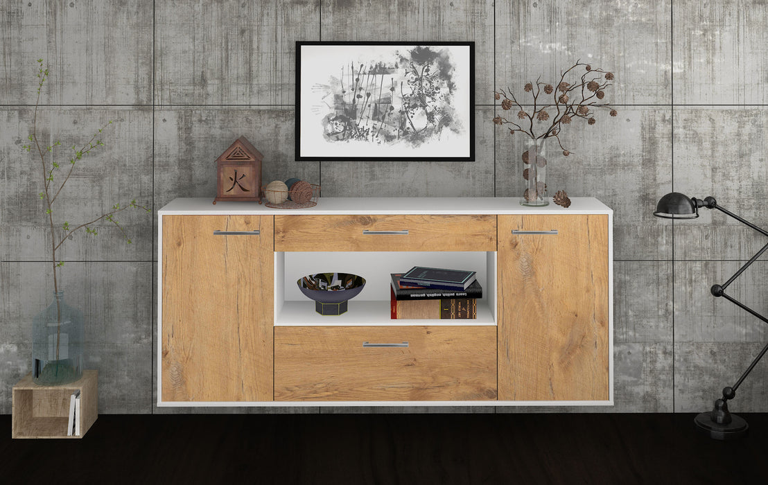 Sideboard Ann Arbor, Eiche Front (180x79x35cm) - Dekati GmbH