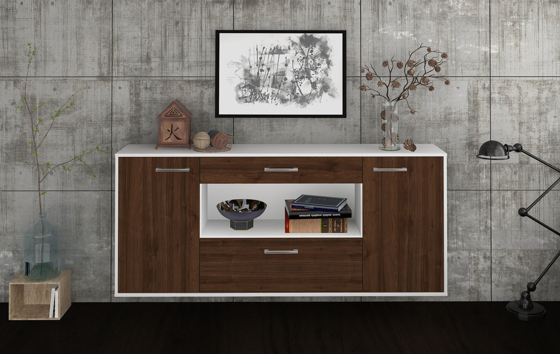 Sideboard Ann Arbor, Walnuss Front (180x79x35cm) - Dekati GmbH