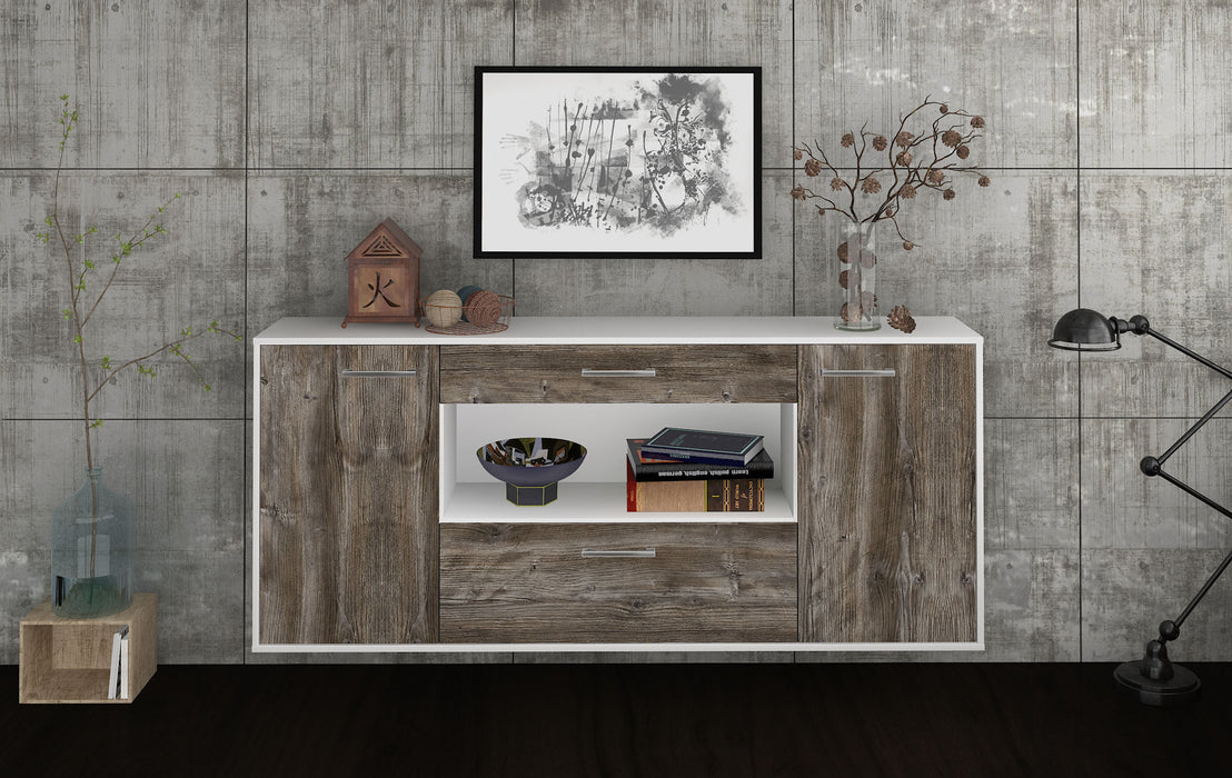 Sideboard Ann Arbor, Treibholz Front (180x79x35cm) - Dekati GmbH