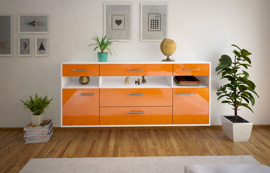 Sideboard Inglewood, Orange Front (180x79x35cm) - Dekati GmbH